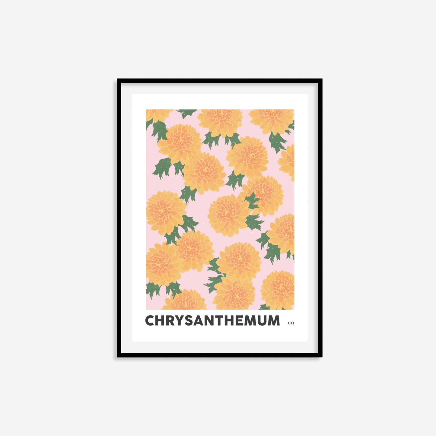 Chrysanthemum November Birth Flower Print