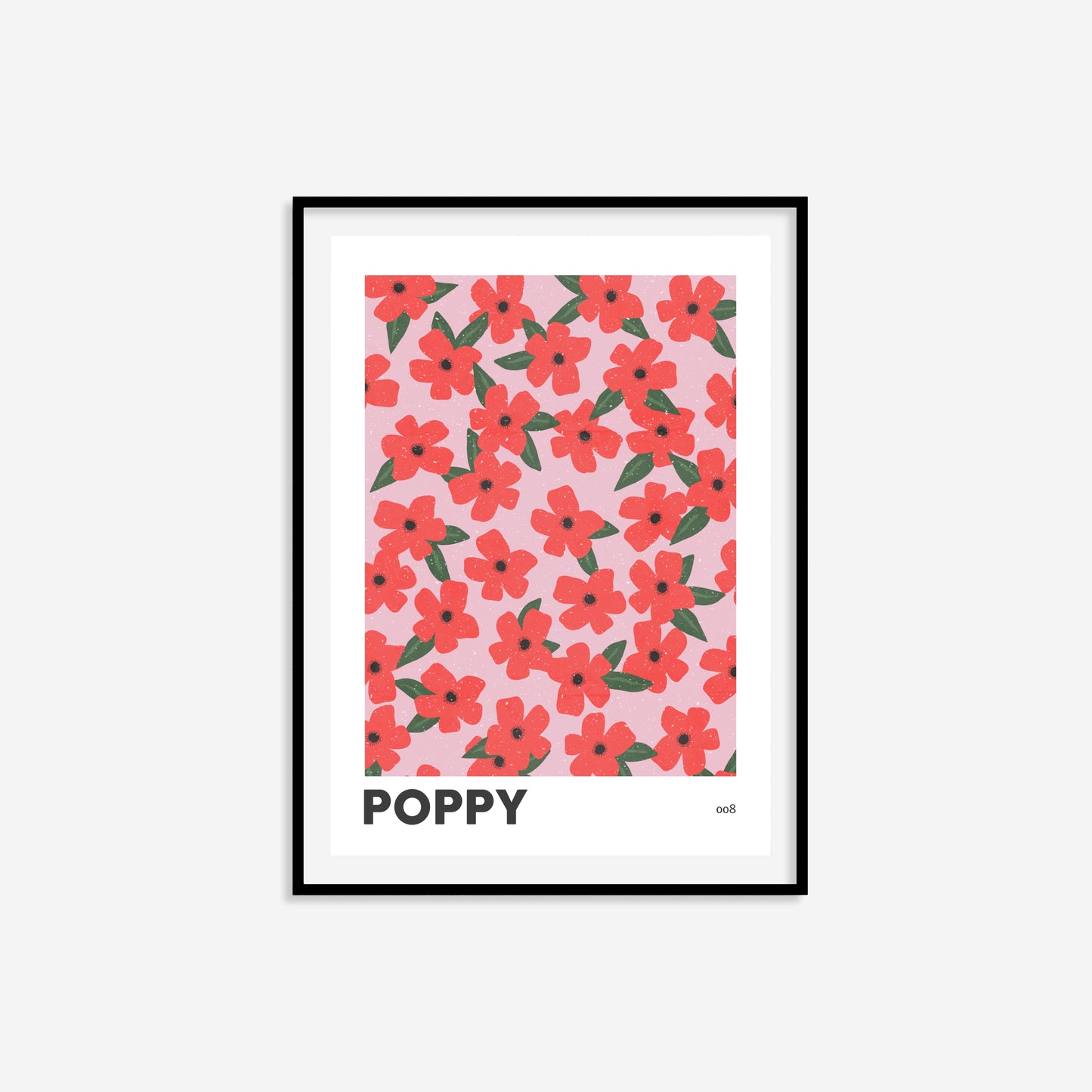 Poppy August Birth Flower Print