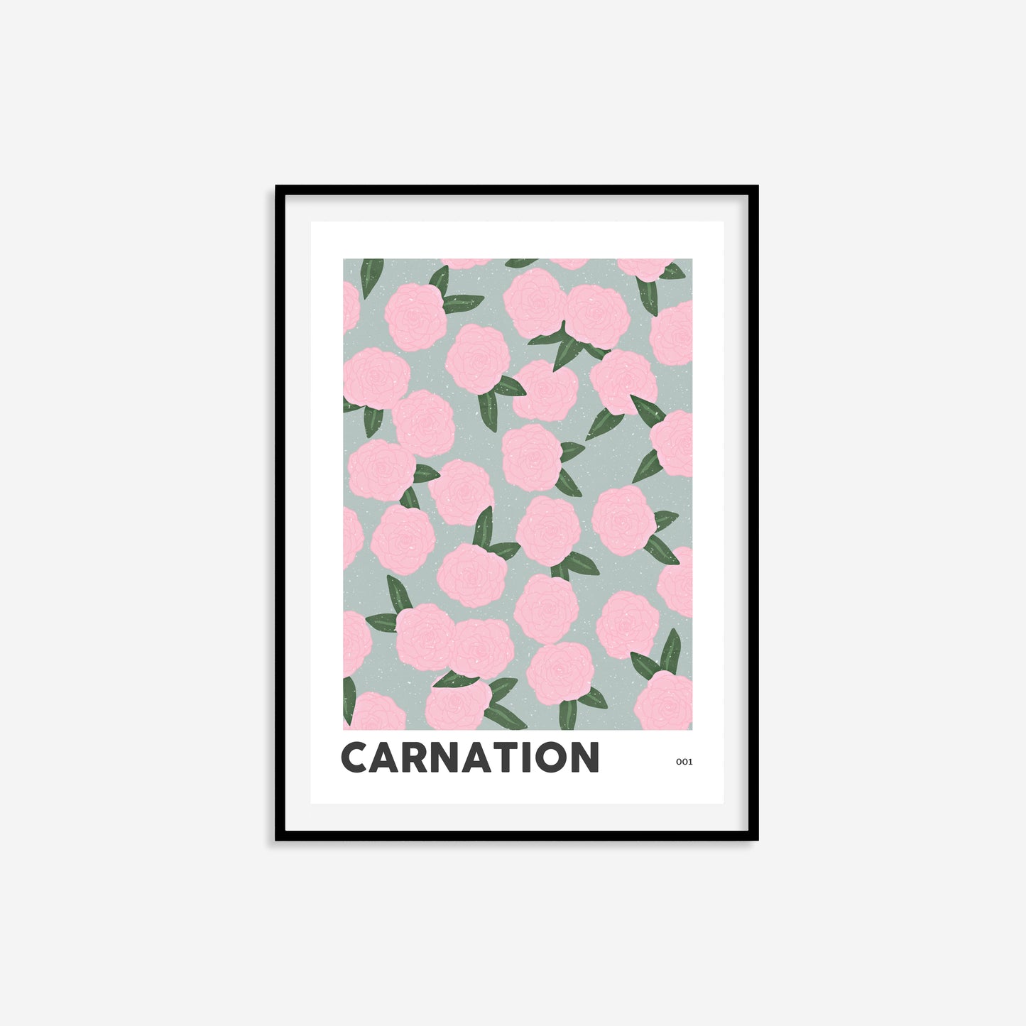 Carnation January Birth Flower Print