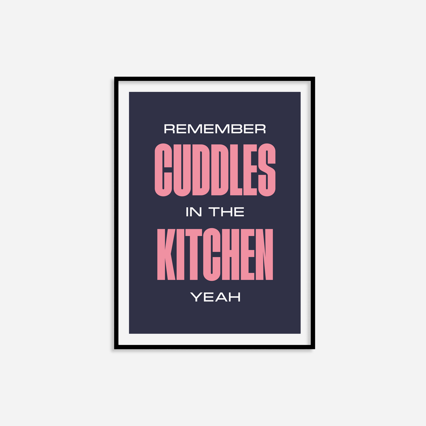 Cuddles In The Kitchen Print