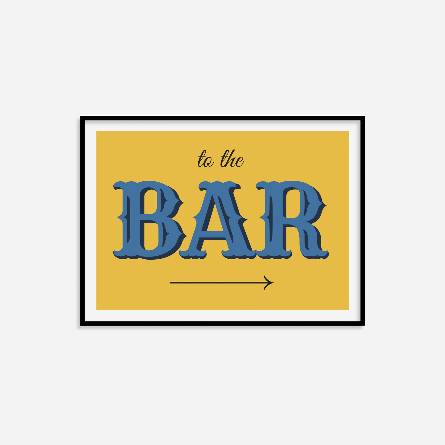 To The Bar Print