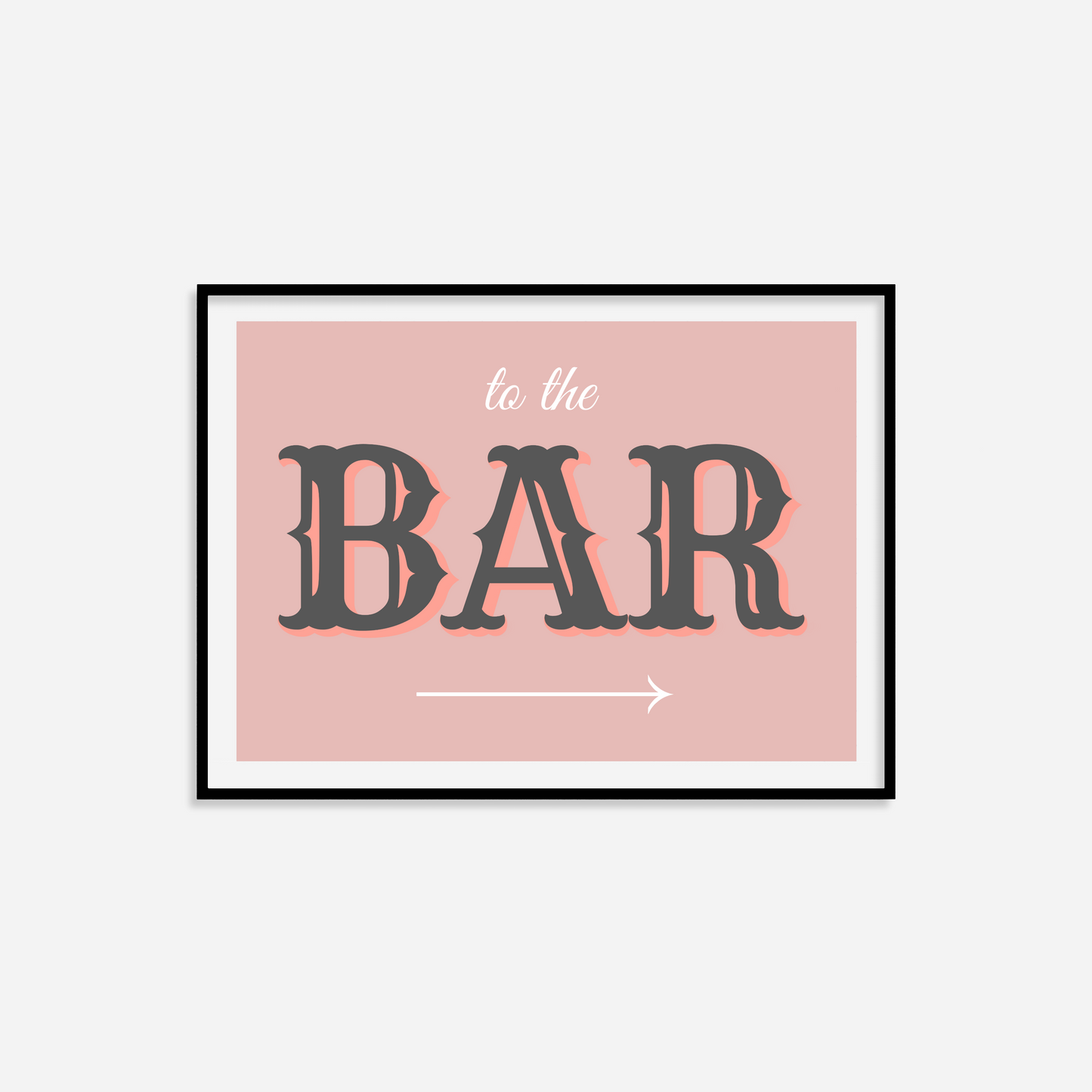 To The Bar Print