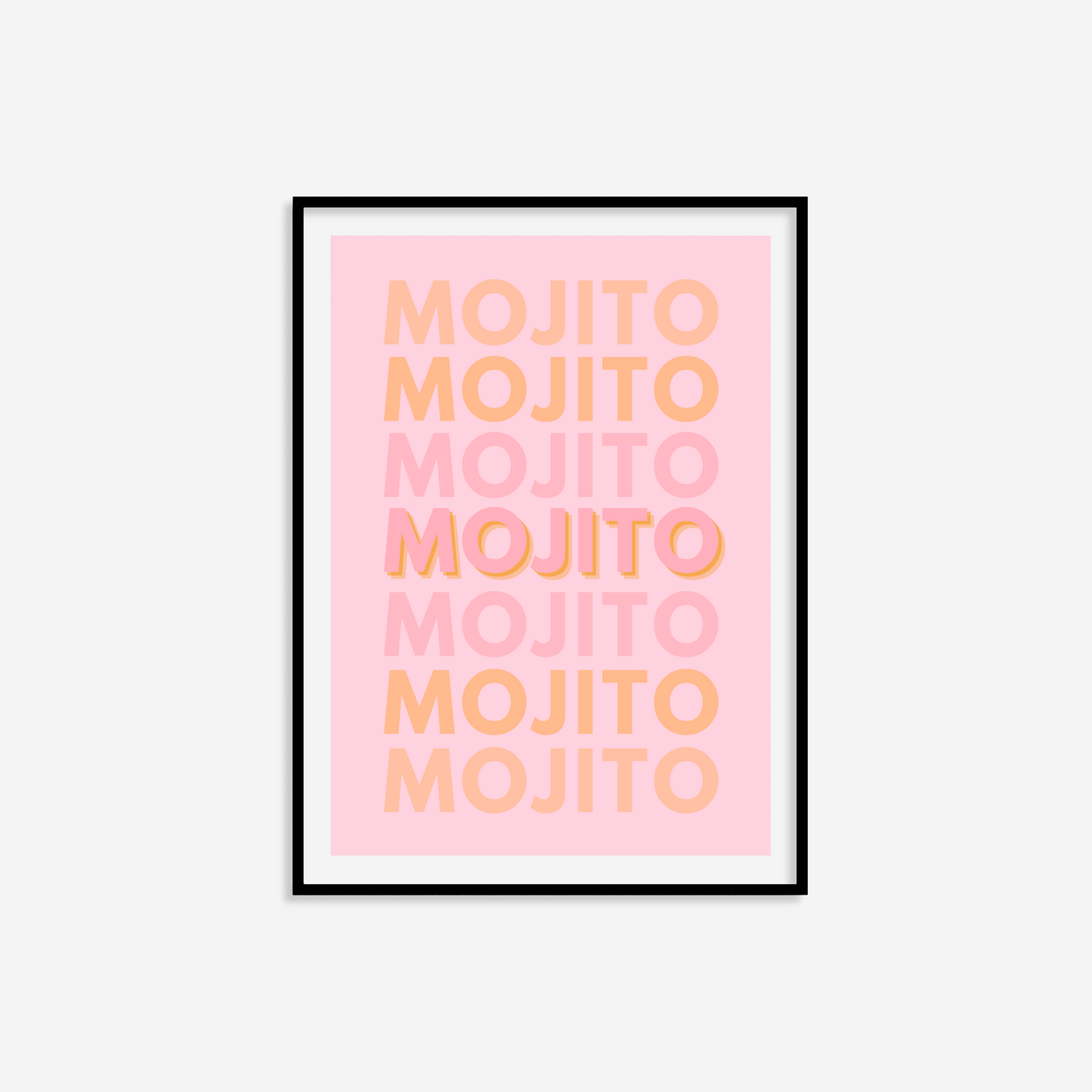 Mojito Typography Print