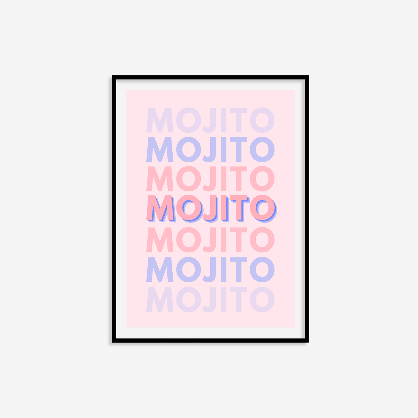 Mojito Typography Print