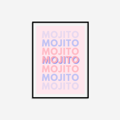 Mojito Typography Print