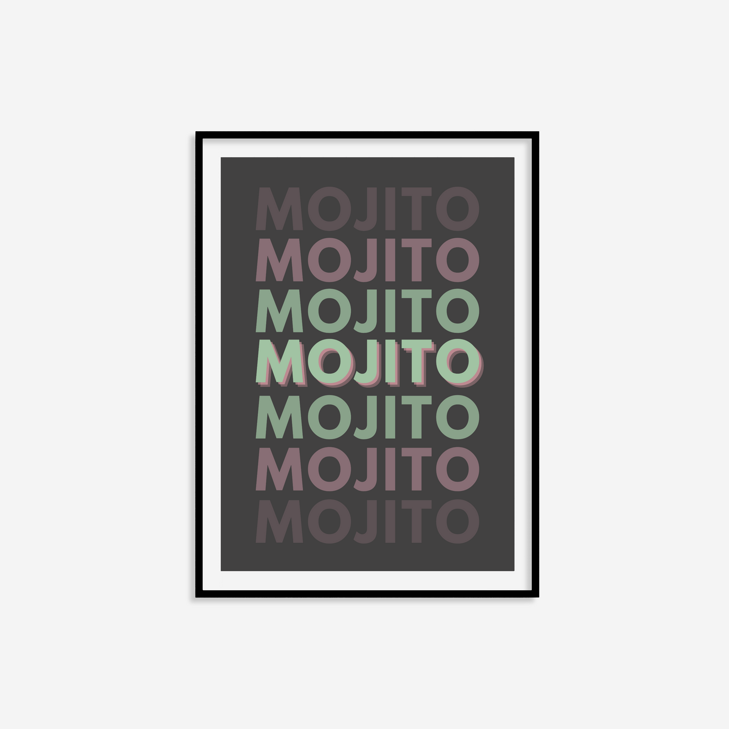 Mojito Typography Print