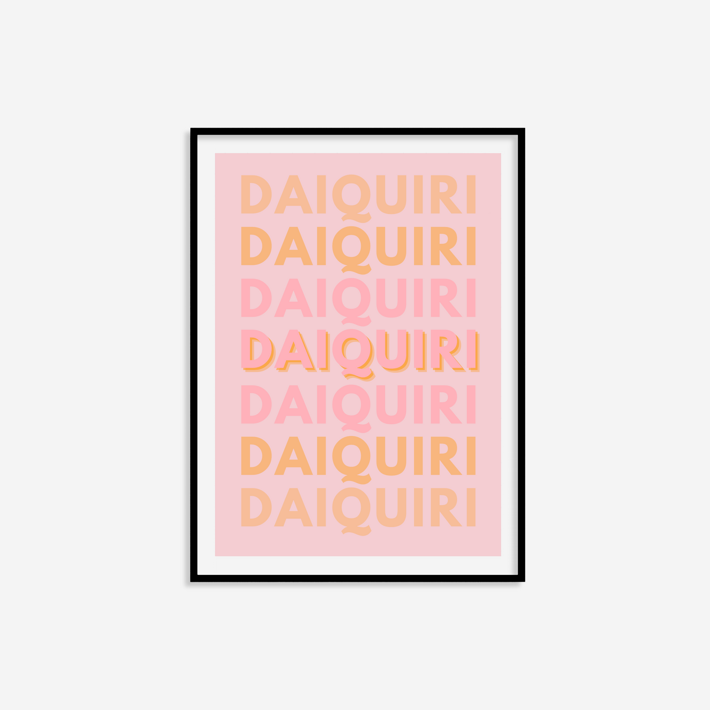 Daiquiri Typography Print