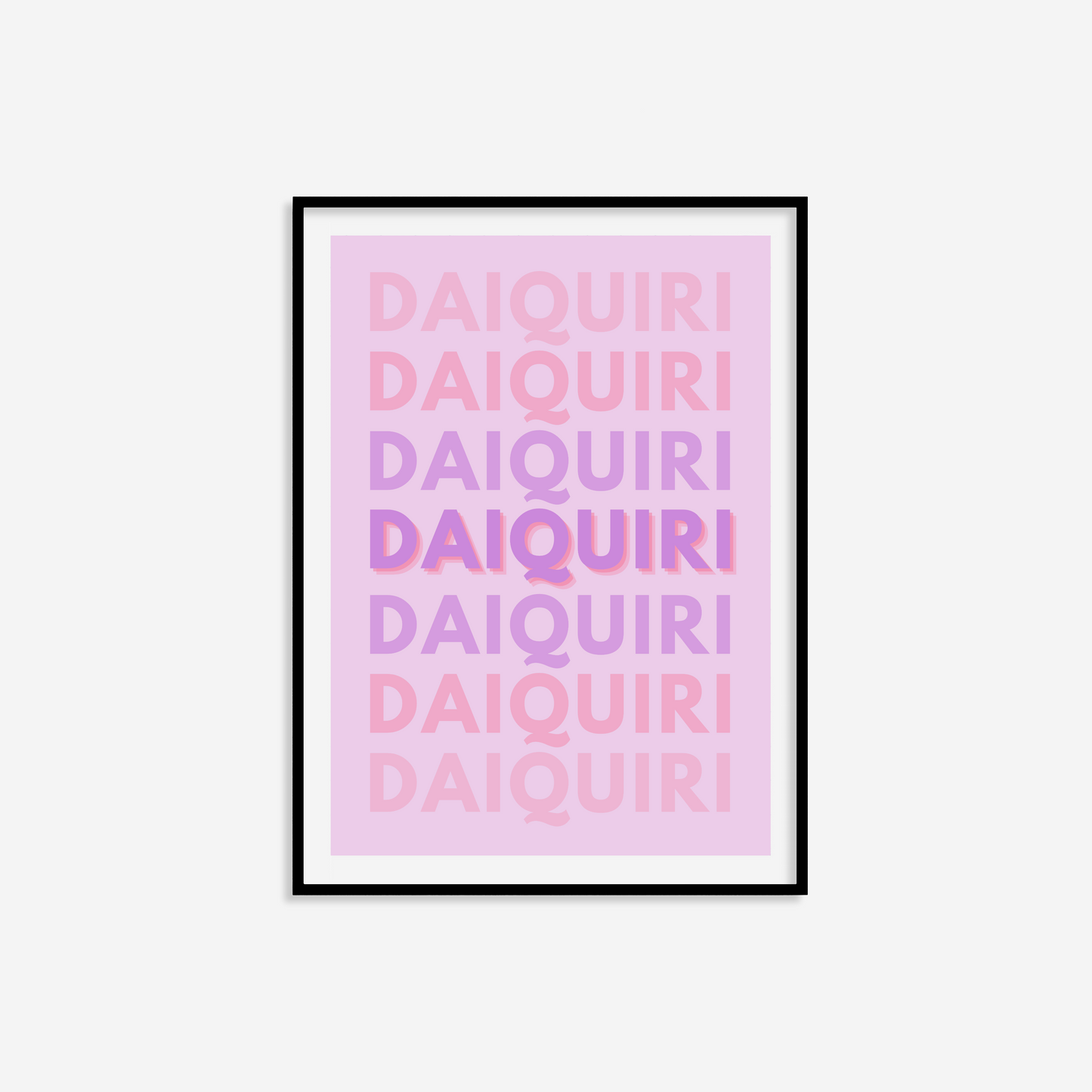 Daiquiri Typography Print