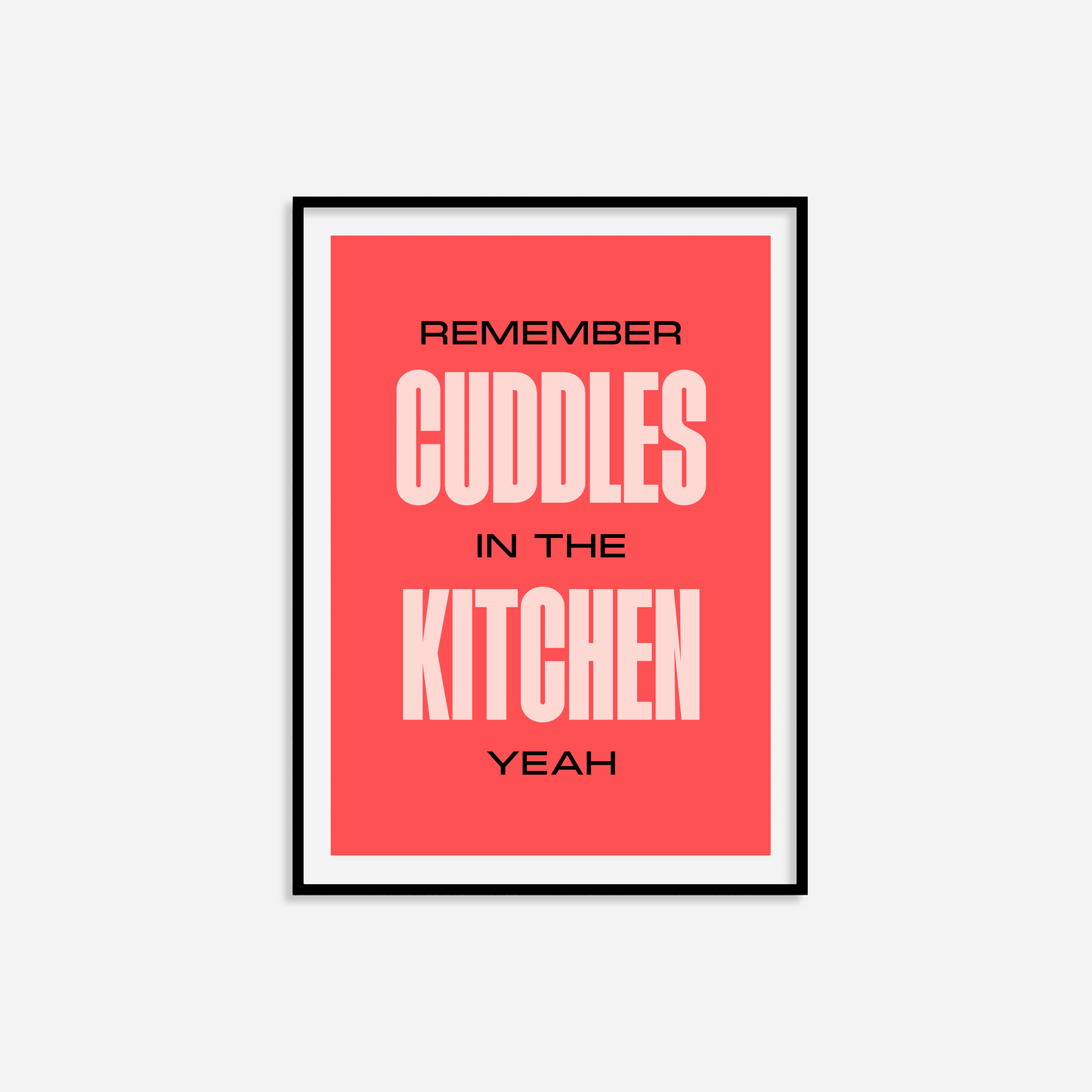 Cuddles In The Kitchen Print