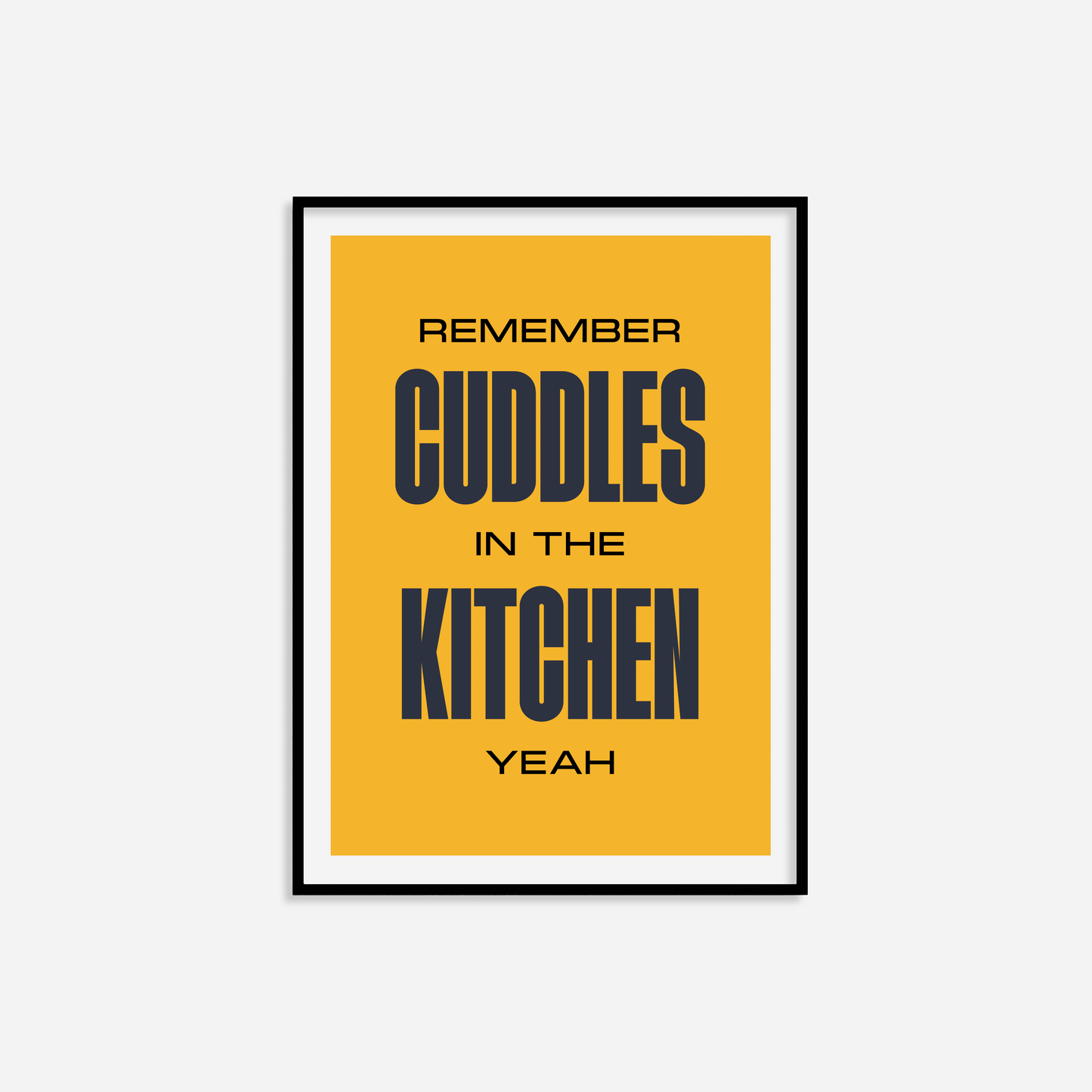 Cuddles In The Kitchen Print