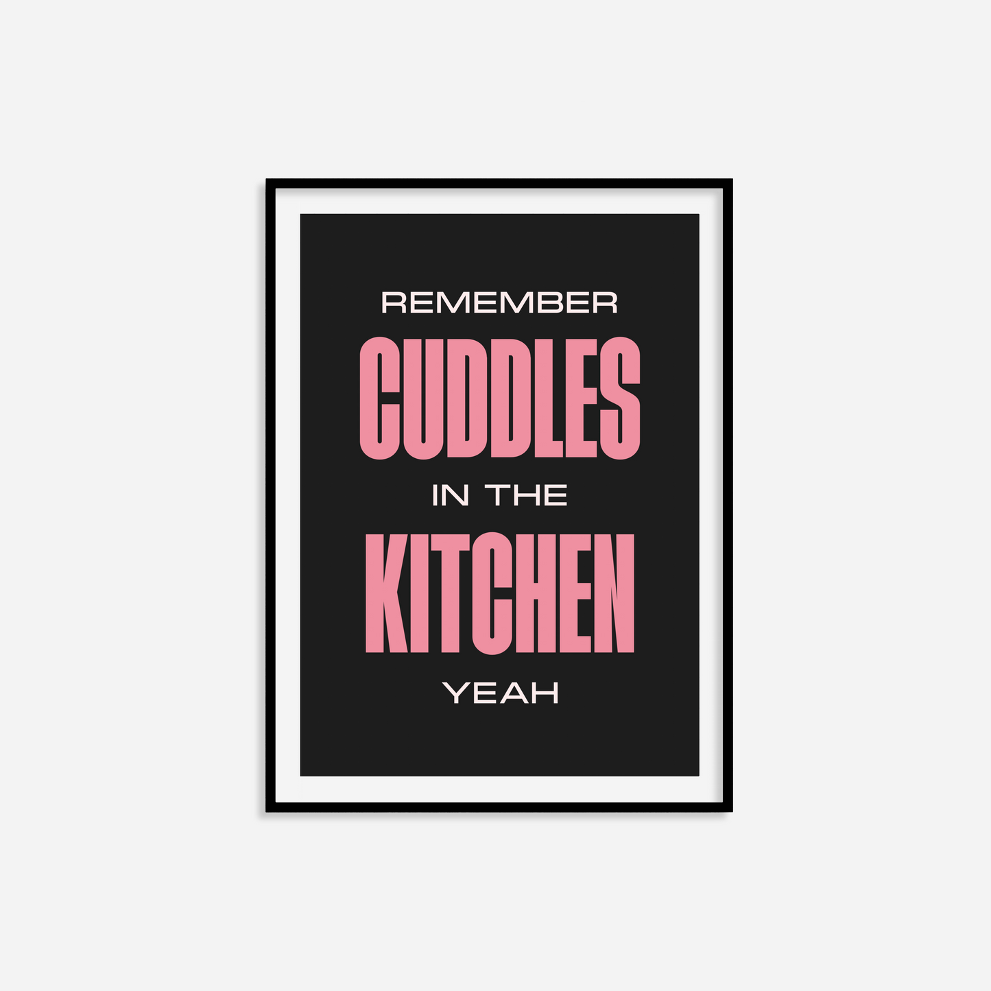 Cuddles In The Kitchen Print