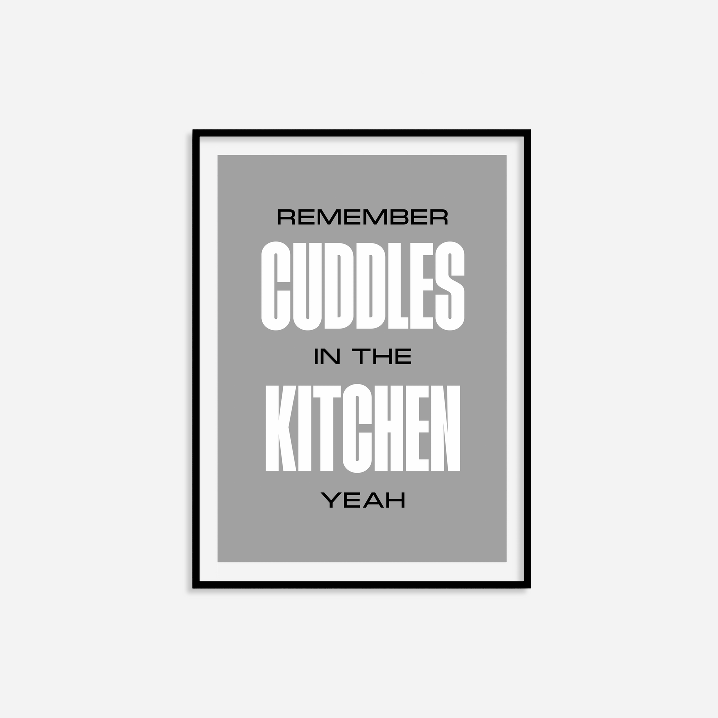 Cuddles In The Kitchen Print