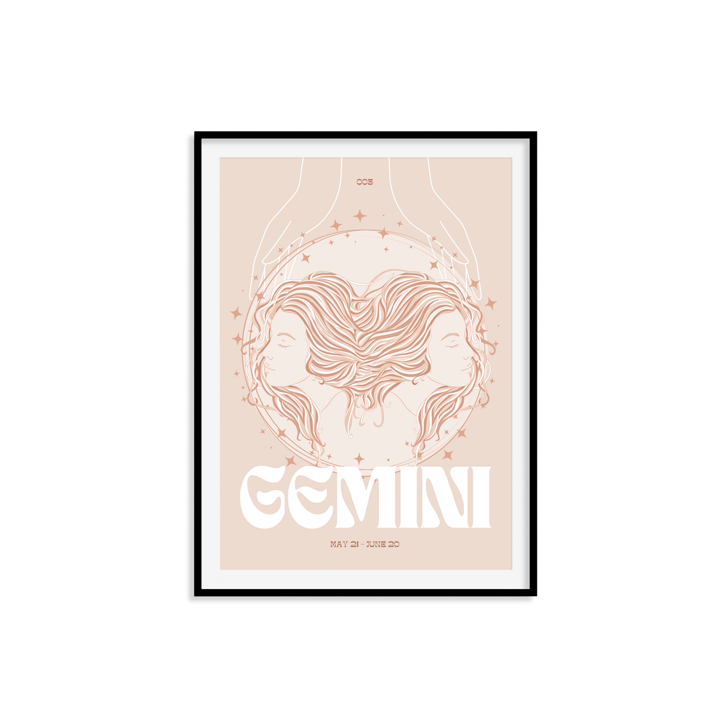 Gemini Zodiac Print