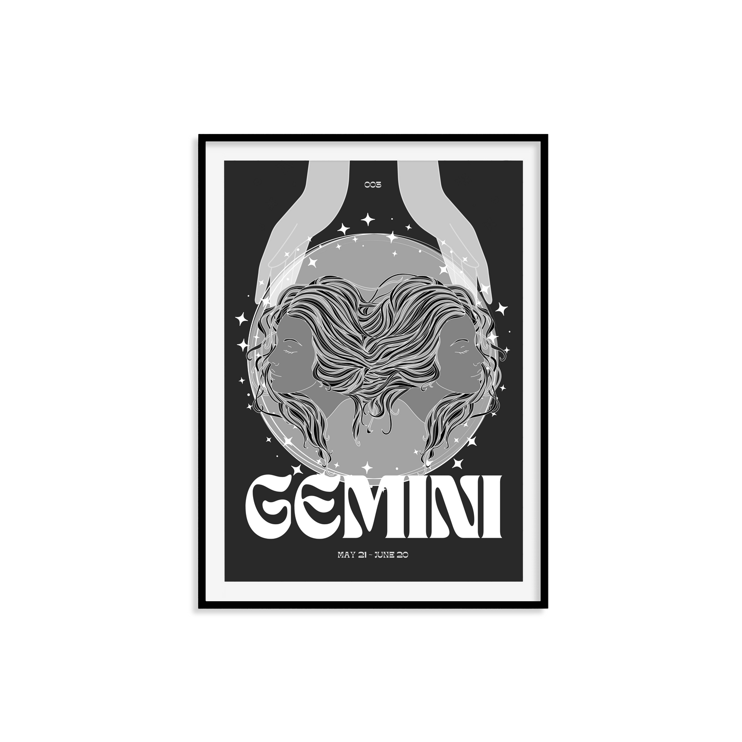 Gemini Zodiac Print