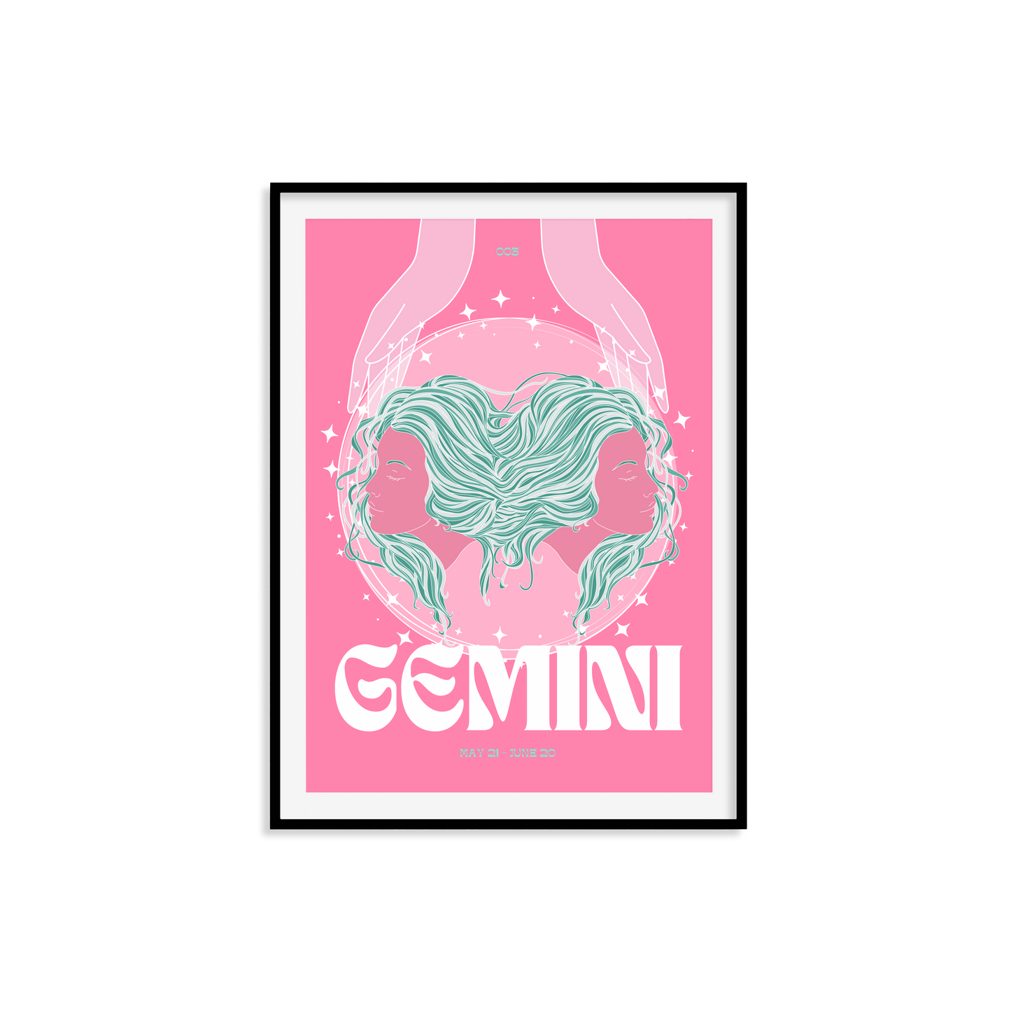 Gemini Zodiac Print