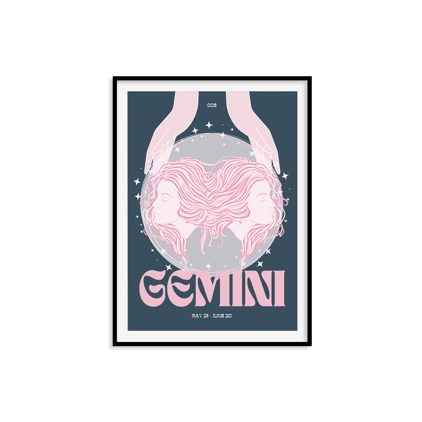 Gemini Zodiac Print