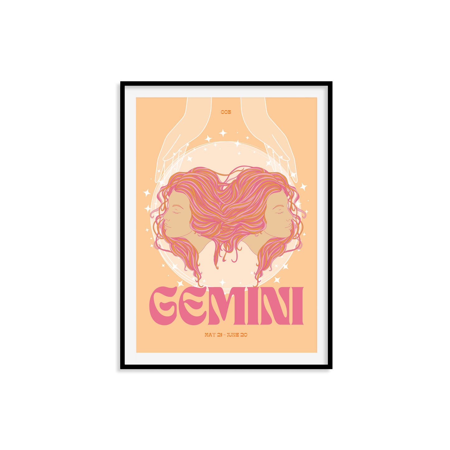 Gemini Zodiac Print