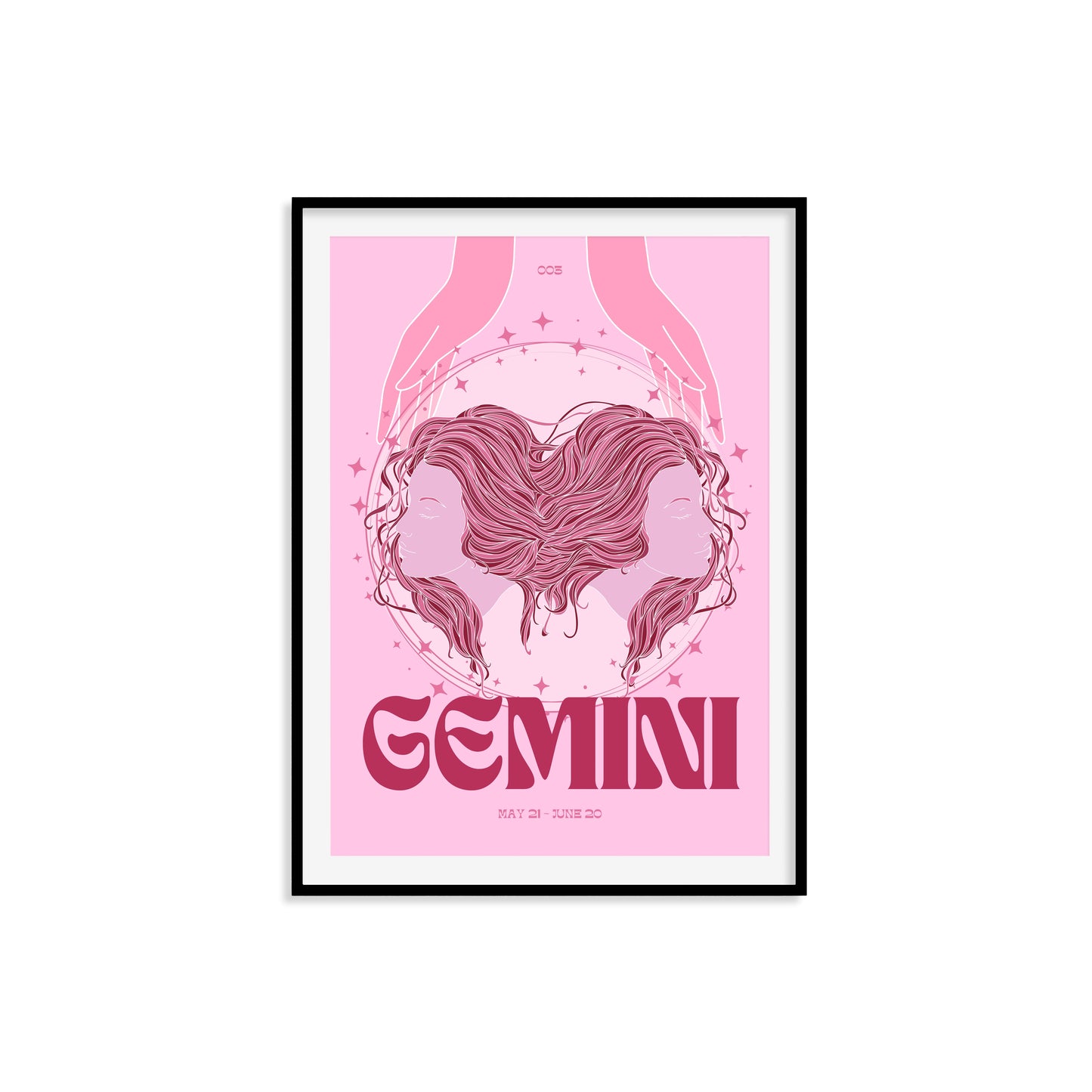 Gemini Zodiac Print