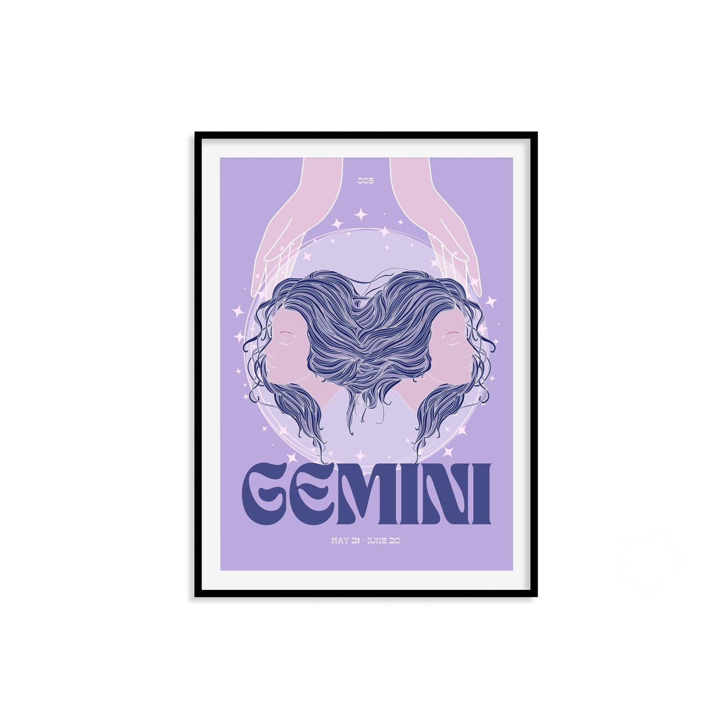 Gemini Zodiac Print