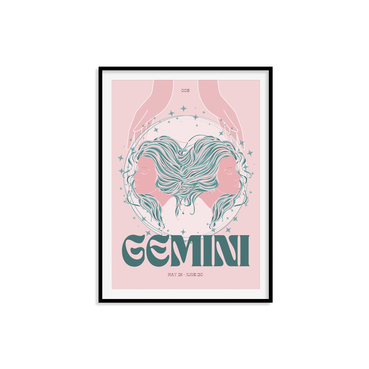 Gemini Zodiac Print