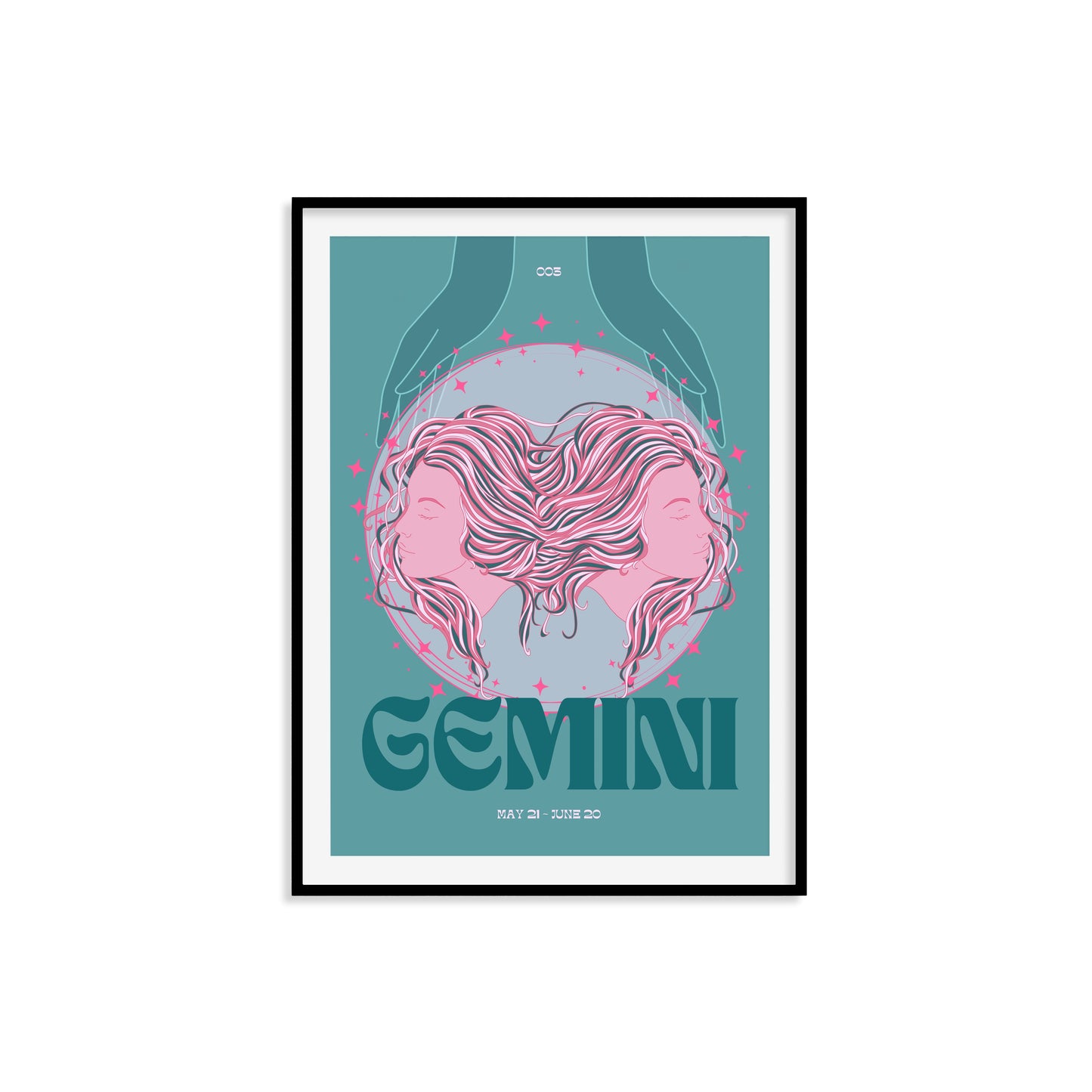 Gemini Zodiac Print