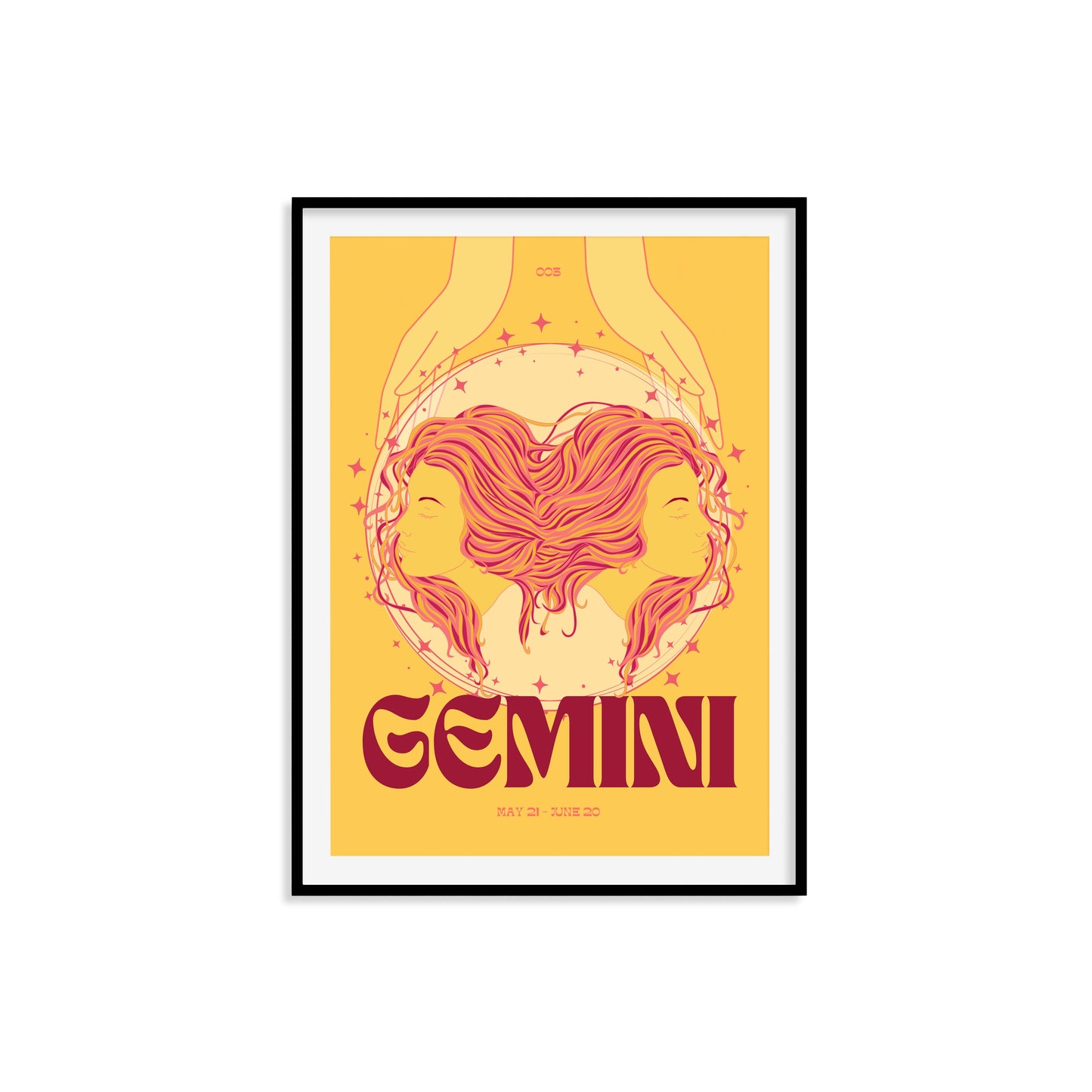 Gemini Zodiac Print