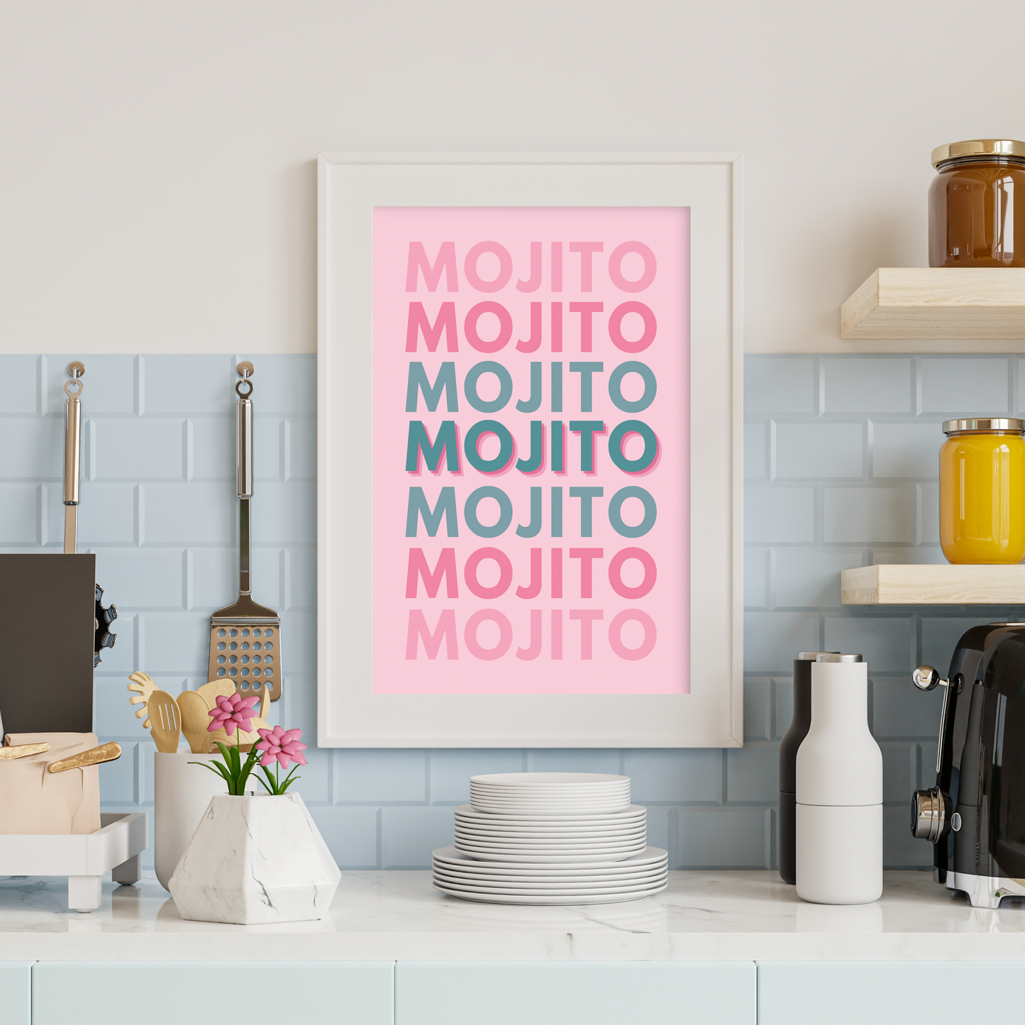 Mojito Typography Print