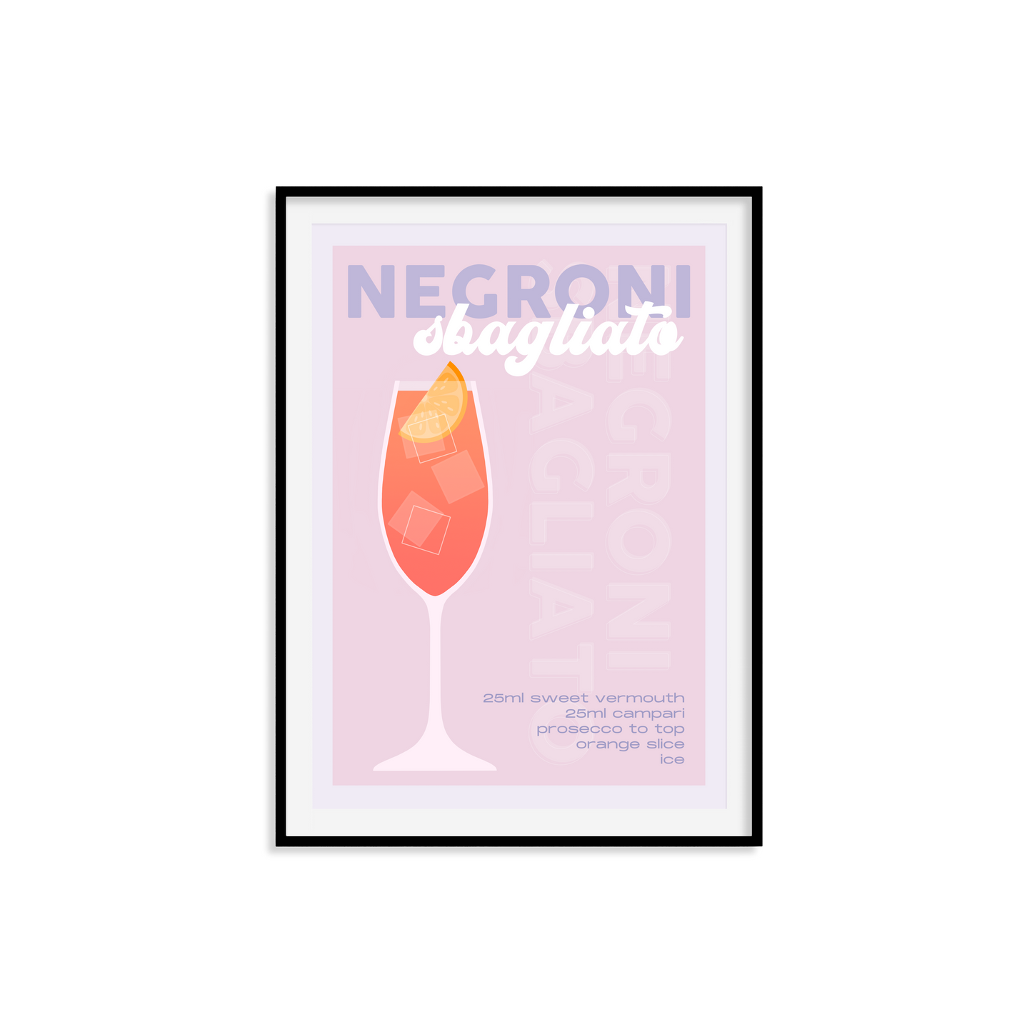 Negroni Sbagliato Print