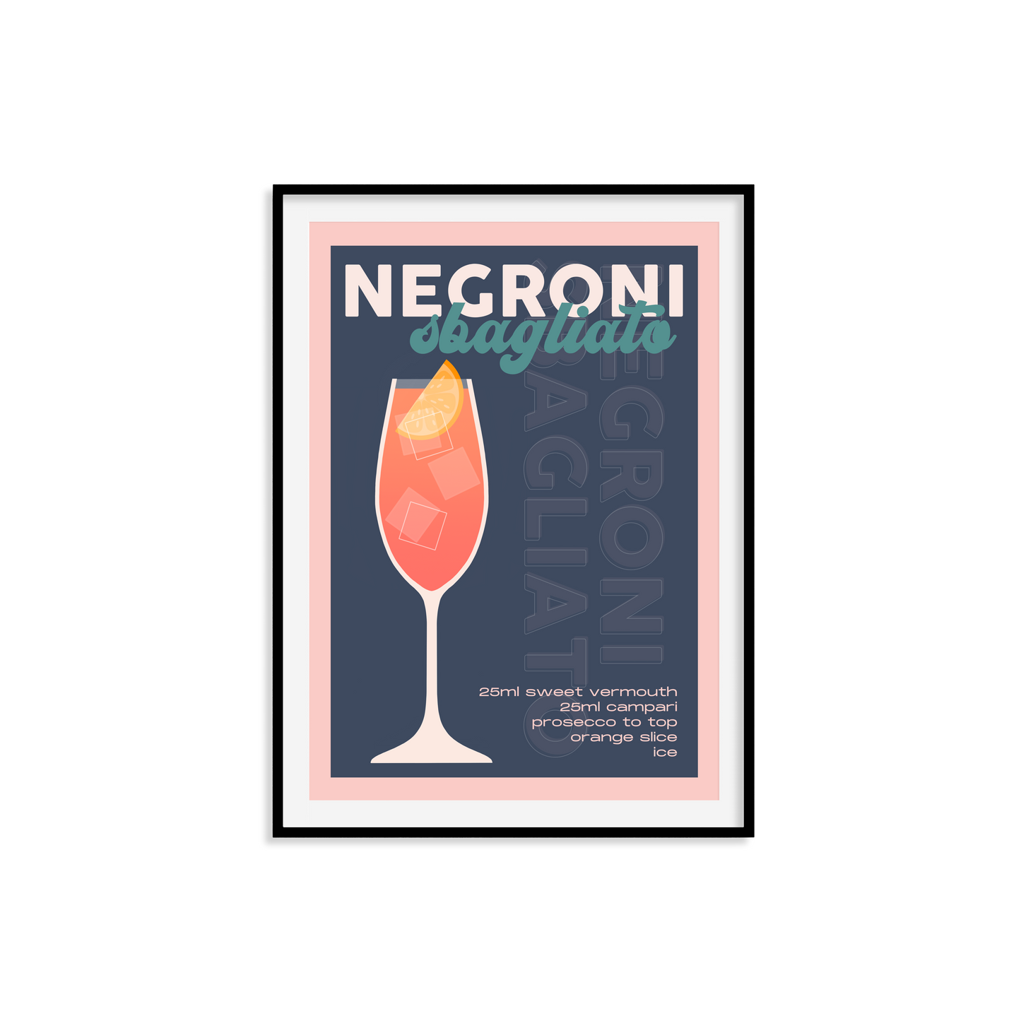 Negroni Sbagliato Print