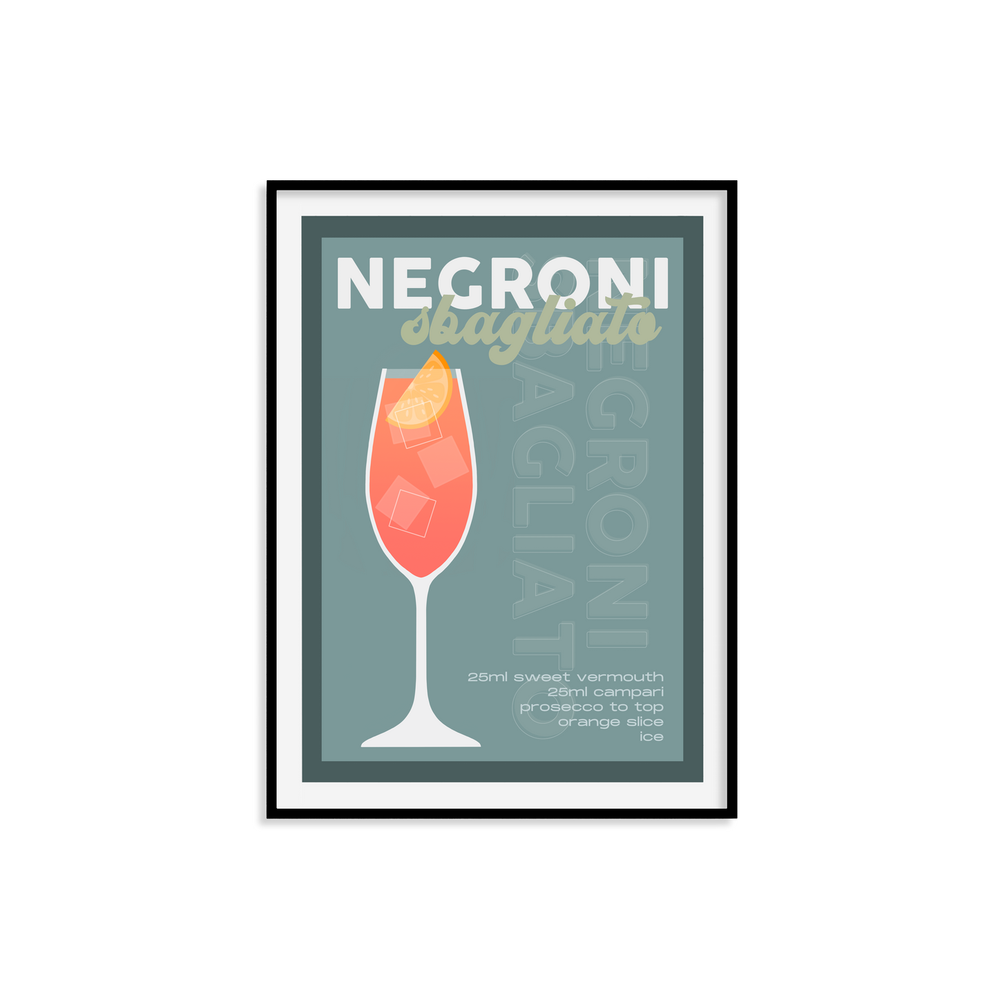 Negroni Sbagliato Print