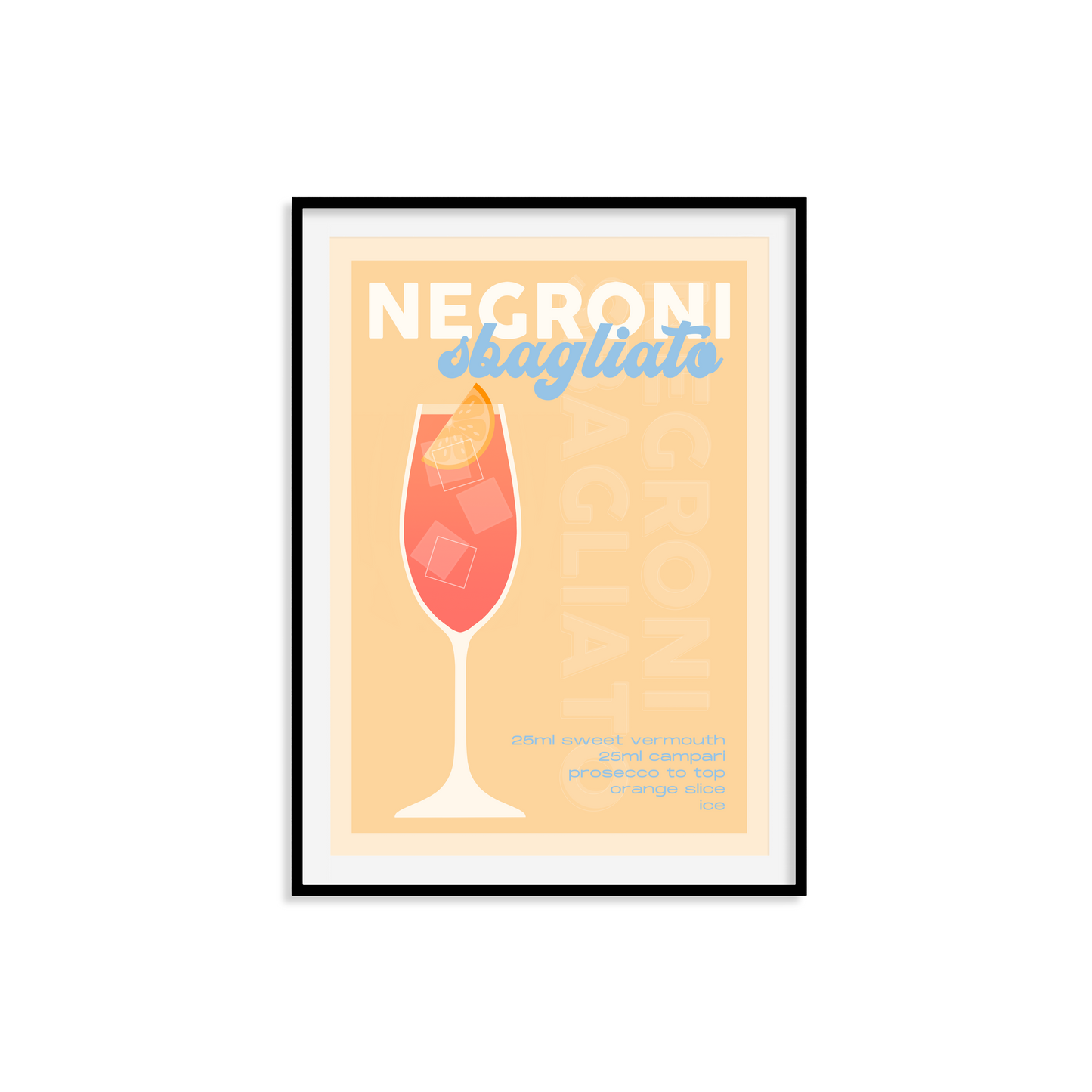 Negroni Sbagliato Print