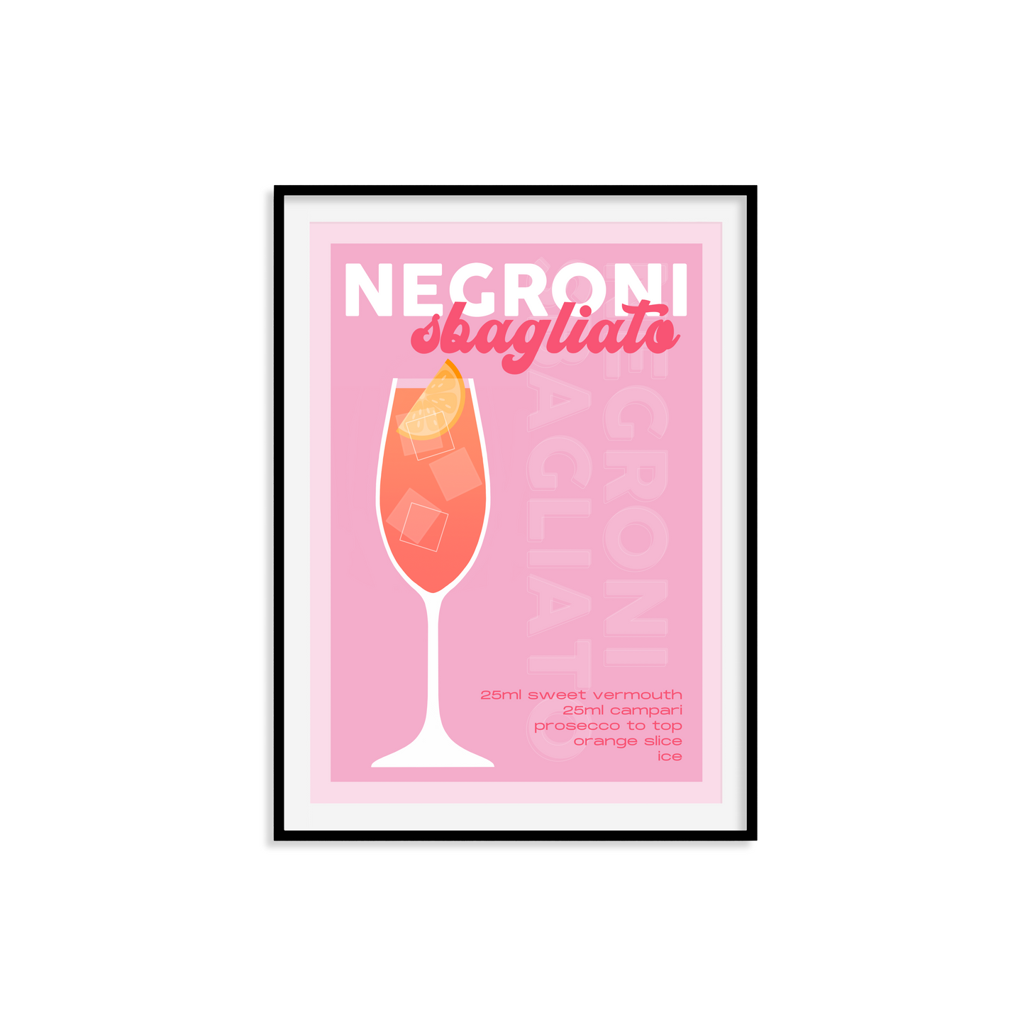 Negroni Sbagliato Print