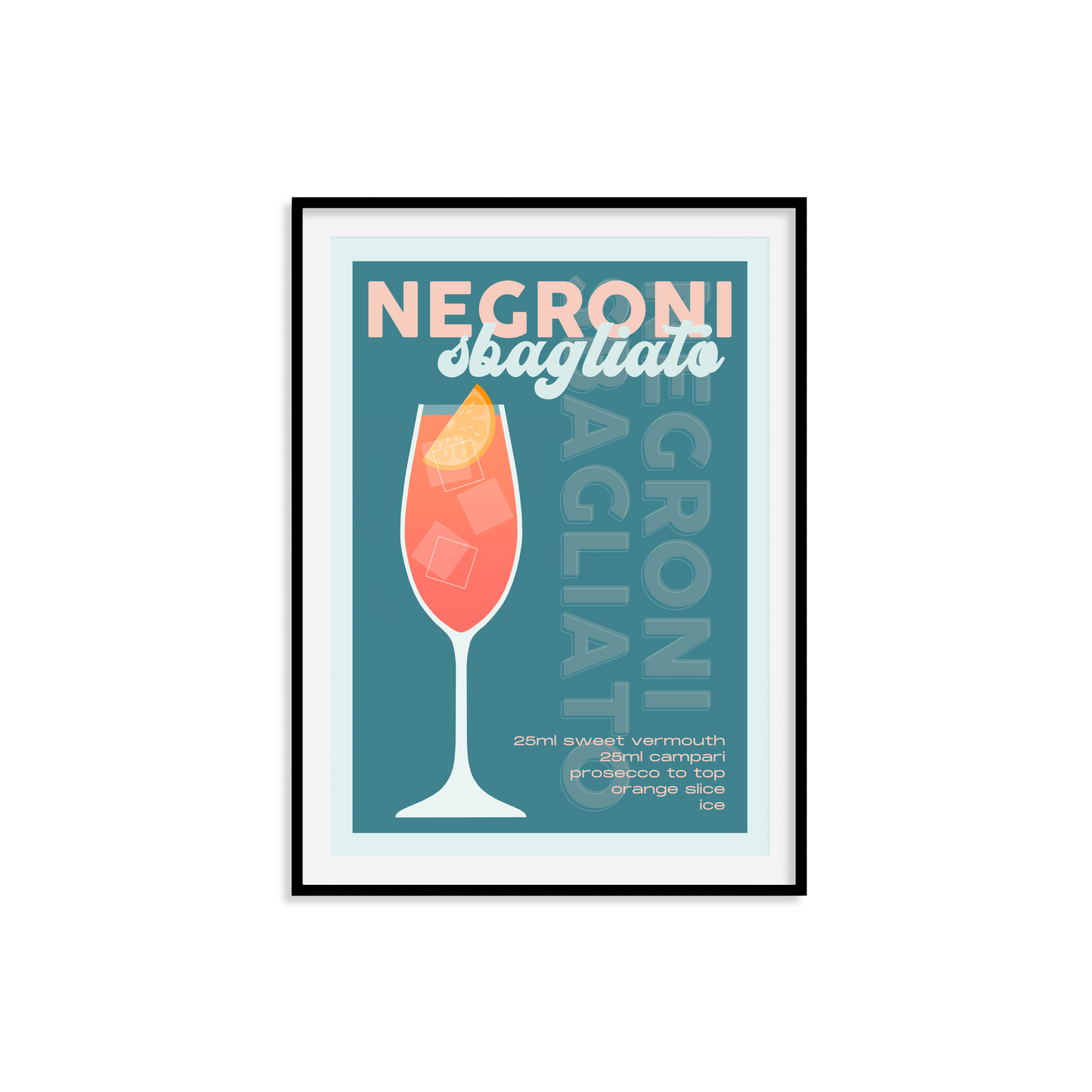 Negroni Sbagliato Print