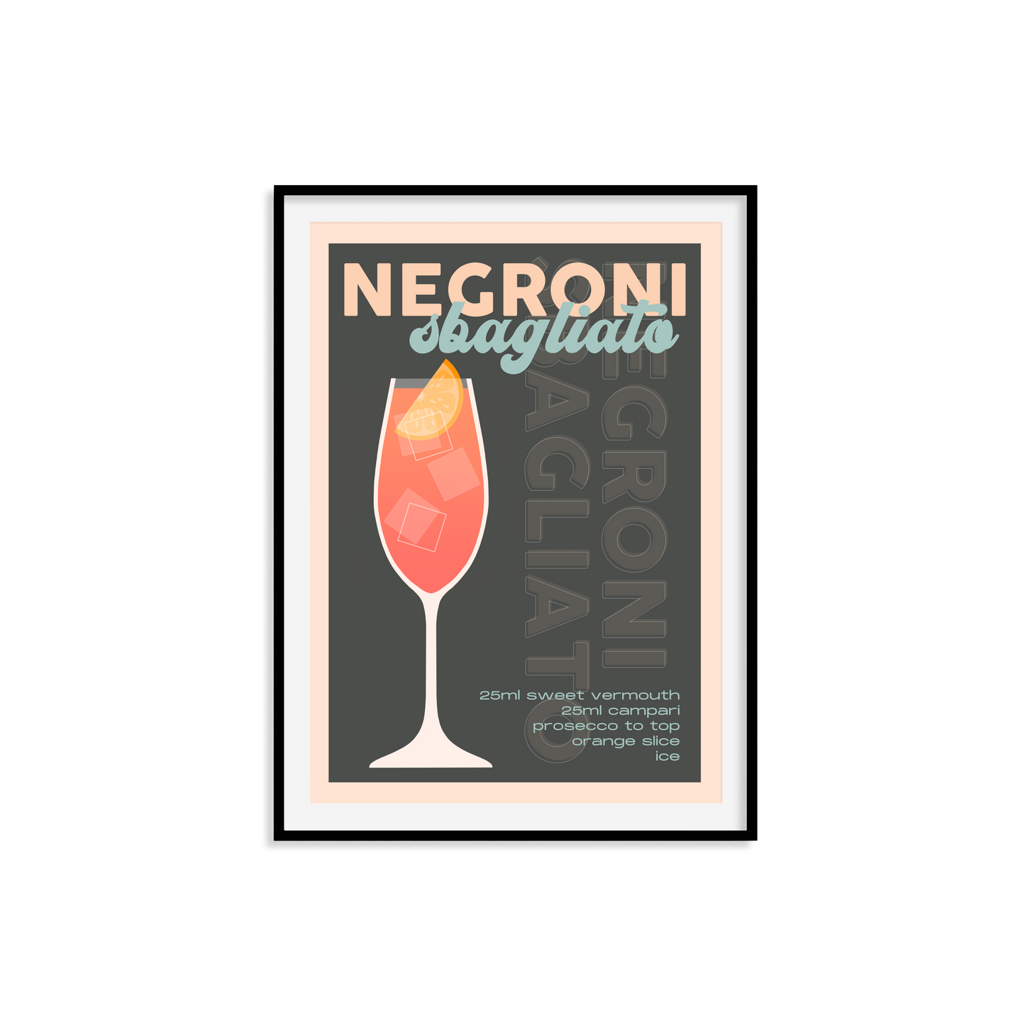 Negroni Sbagliato Print